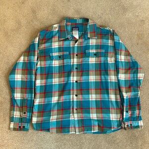 Patagonia men’s buckshot flannel. Size Medium